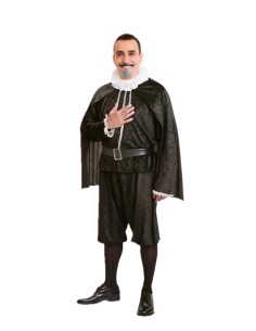 Disfarce Cervantes Tamanho L - de alta qualidade, ideal para carnaval, festas temáticas e eventos especiais